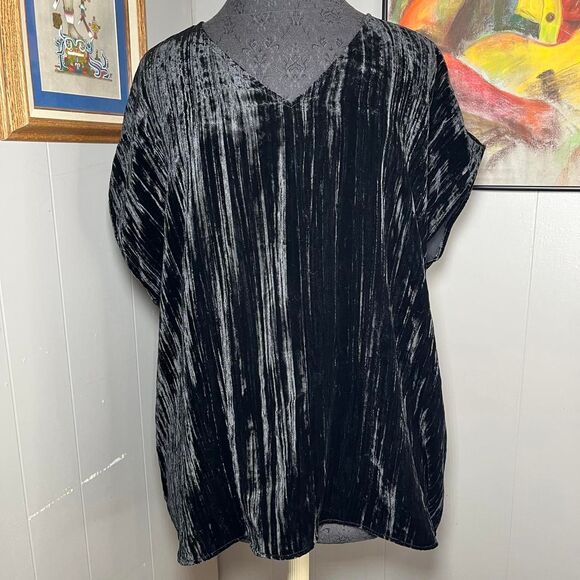 NWTS Eileen Fisher V Neck Top Blouse Silk Blend ( XL ) Original Price $248 - Picture 1 of 6